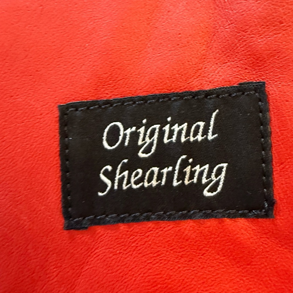 Wolfie Women's Plush Red Dyed Shearling Down Filled Vest NWT L - Picture 11 of 13